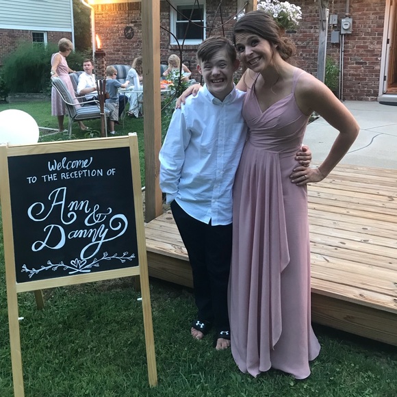 Blush Bridesmaids Dress - Picture 5 of 6